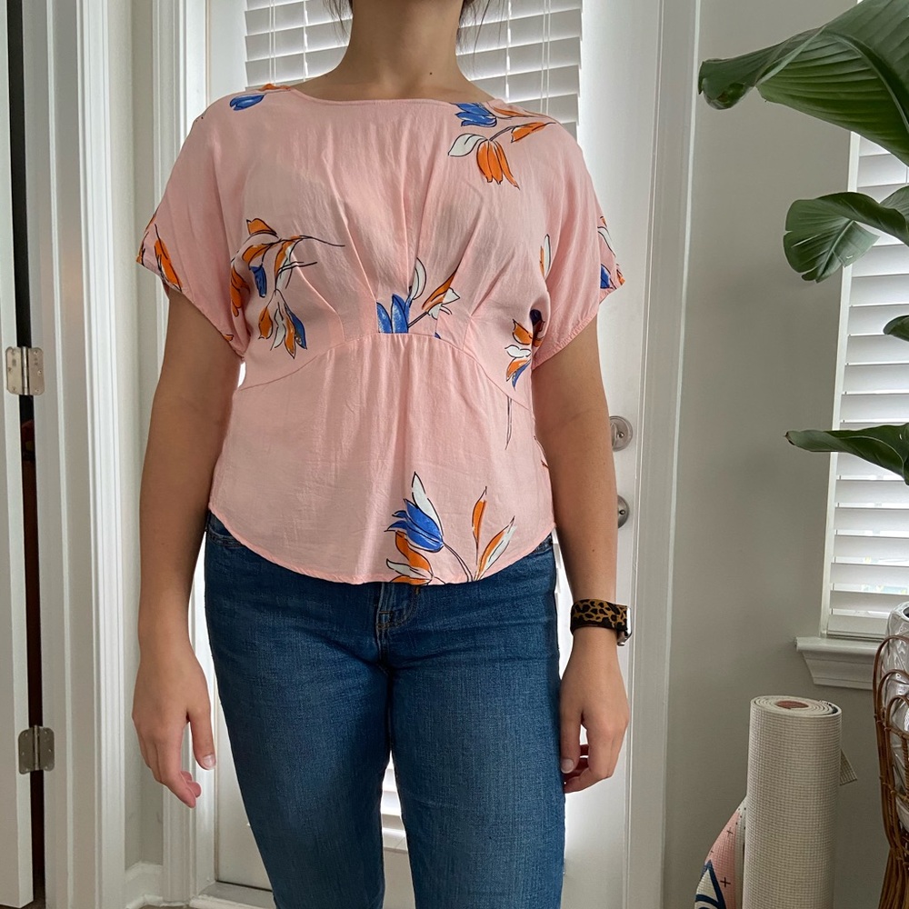 PASTEL WORK SHIRT WITH LATTICE BACK